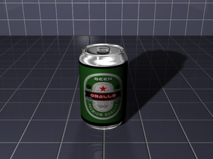 Beer can Front View of  Can 2889